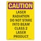 Signmission OSHA CAUTION RADIATION, Laser Radiation Do Not Stare Into, 10in X 7in Decal, OS-CR-D-710-V-10239 OS-CR-D-710-V-10239 - alternate 1
